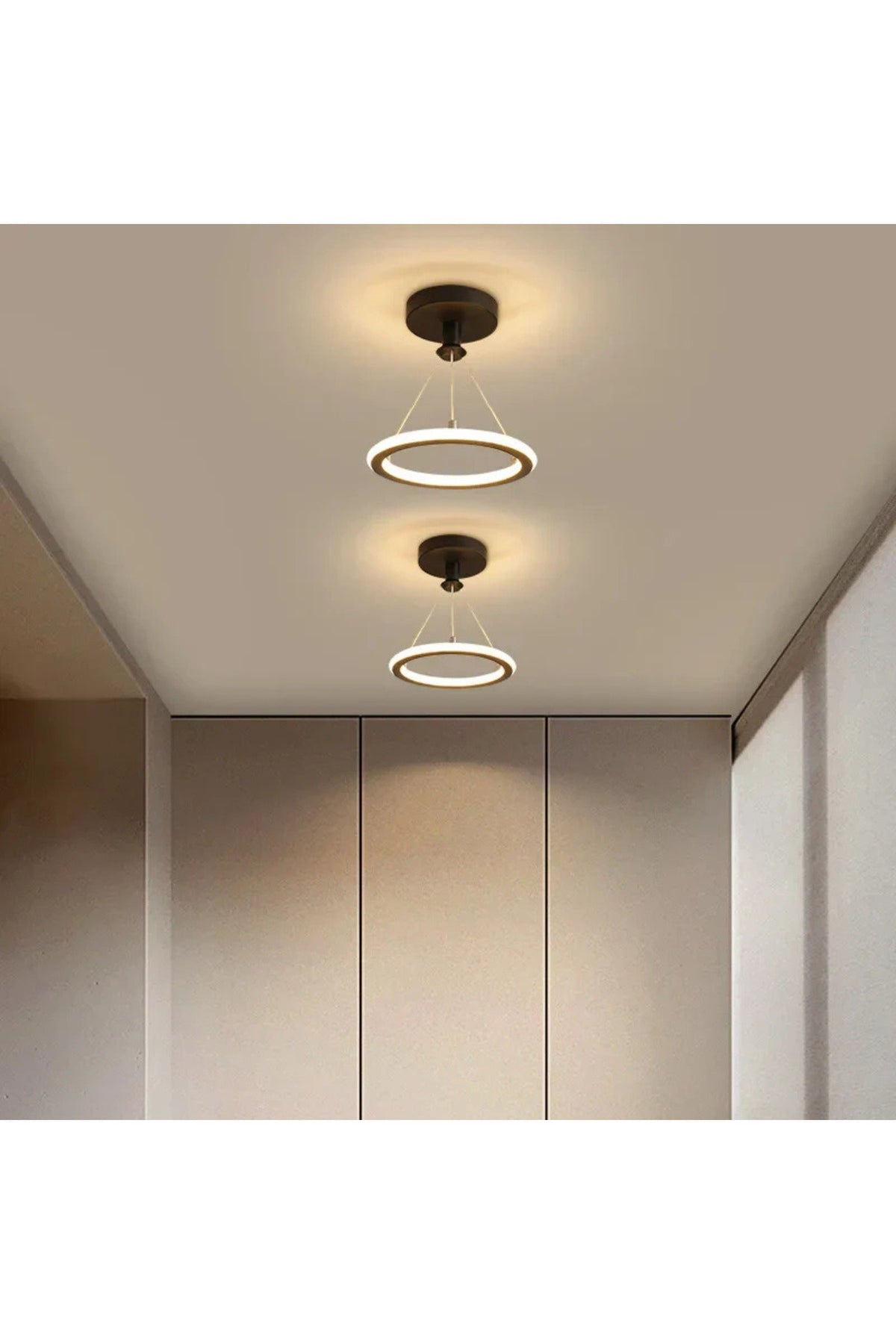 Plafonieră LED neagră, 27 W, Ø22 cm, 1200 lm, 3 funcții de iluminare