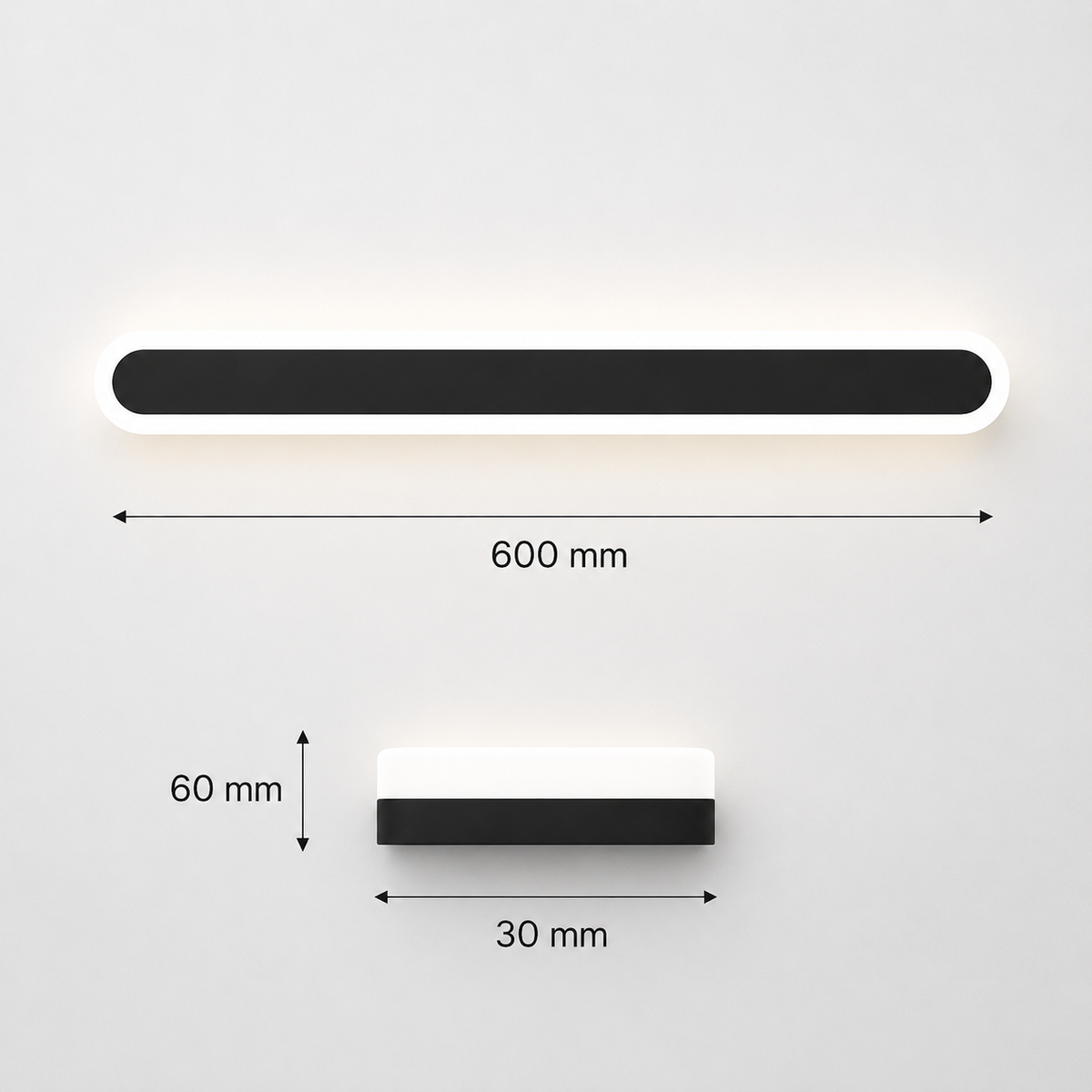 Lustră LED tip bară, 60 cm, 40 W, 4000 K, 5000 lm