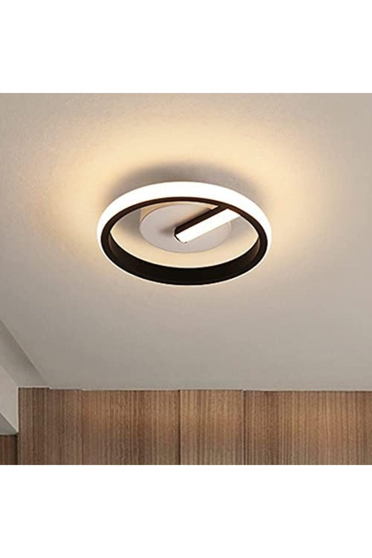 Plafonieră LED 38 W, neagră, RGB, cu telecomandă