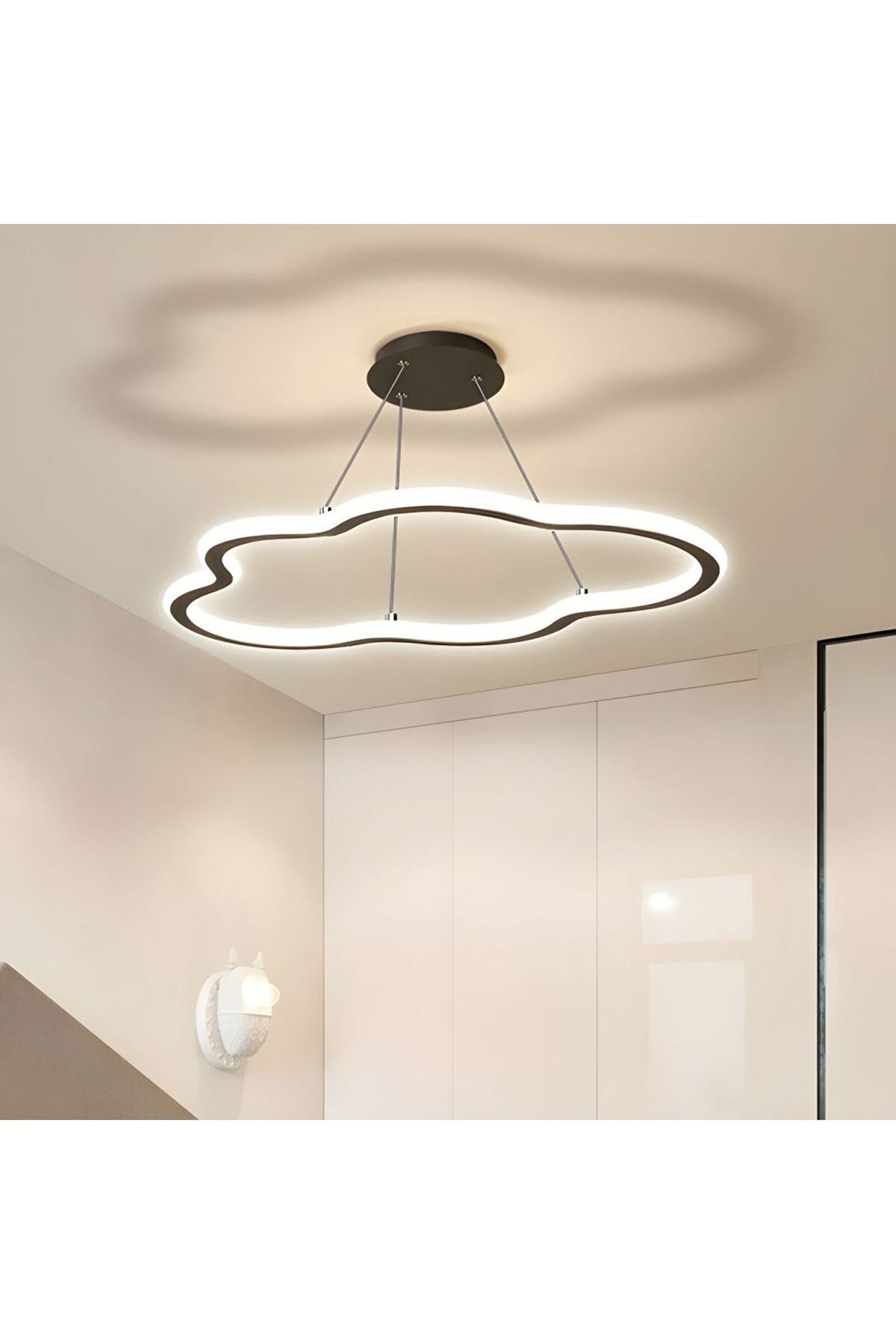 Plafonieră LED albă, 27 W, Ø25 cm, 3 culori de lumină, metal și acril