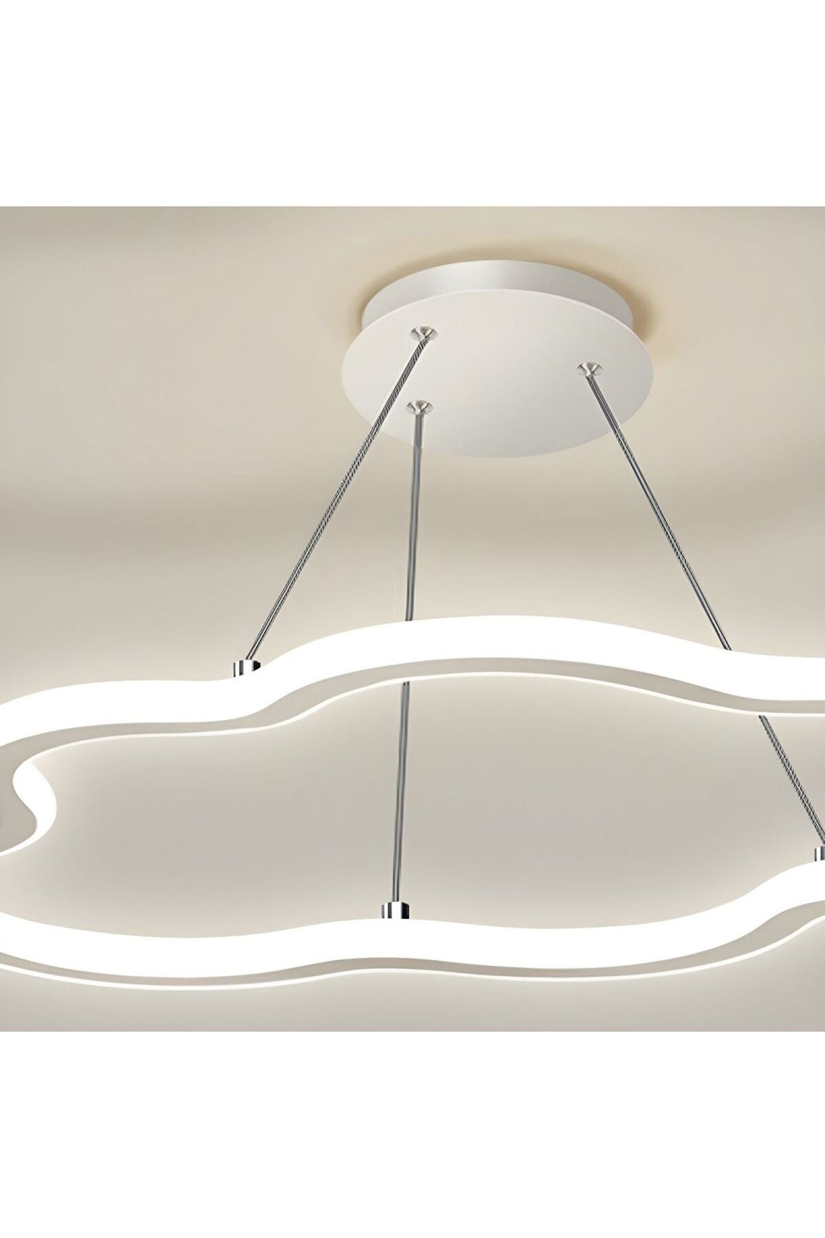 Plafonieră LED albă, 27 W, Ø25 cm, 3 culori de lumină, metal și acril