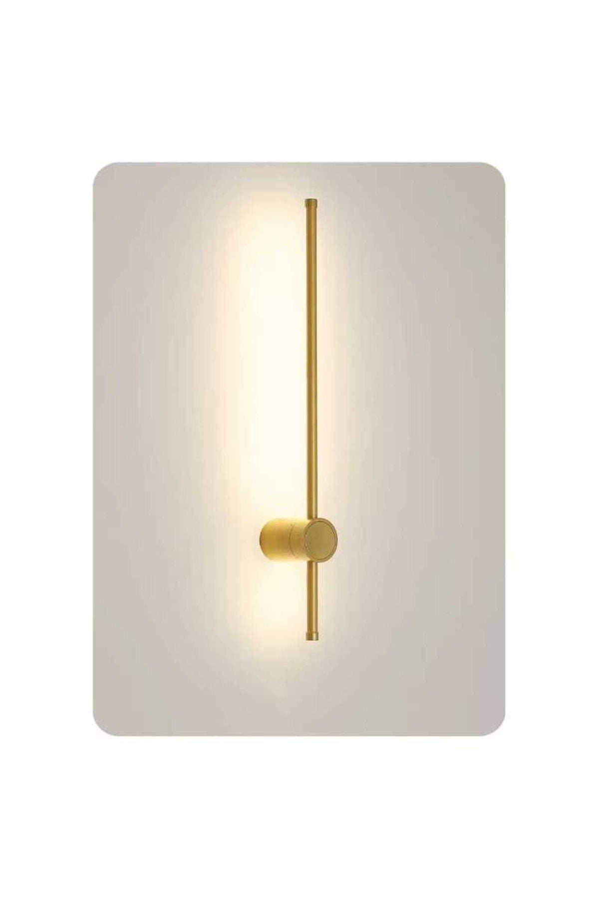 Aplică LED de perete aurie, 80 cm, 26 W, 3 temperaturi de culoare