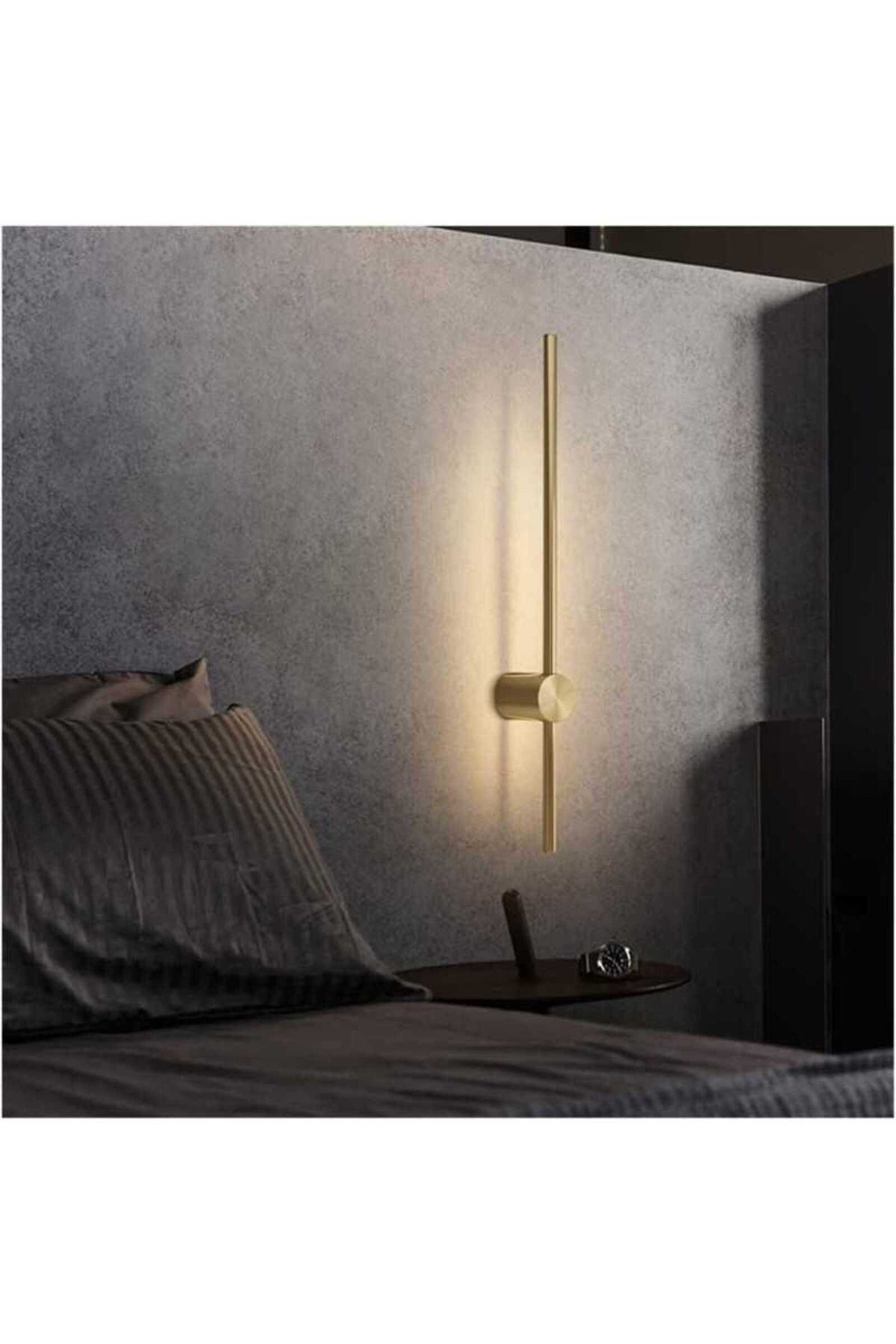 Aplică LED de perete aurie, 80 cm, 26 W, 3 temperaturi de culoare