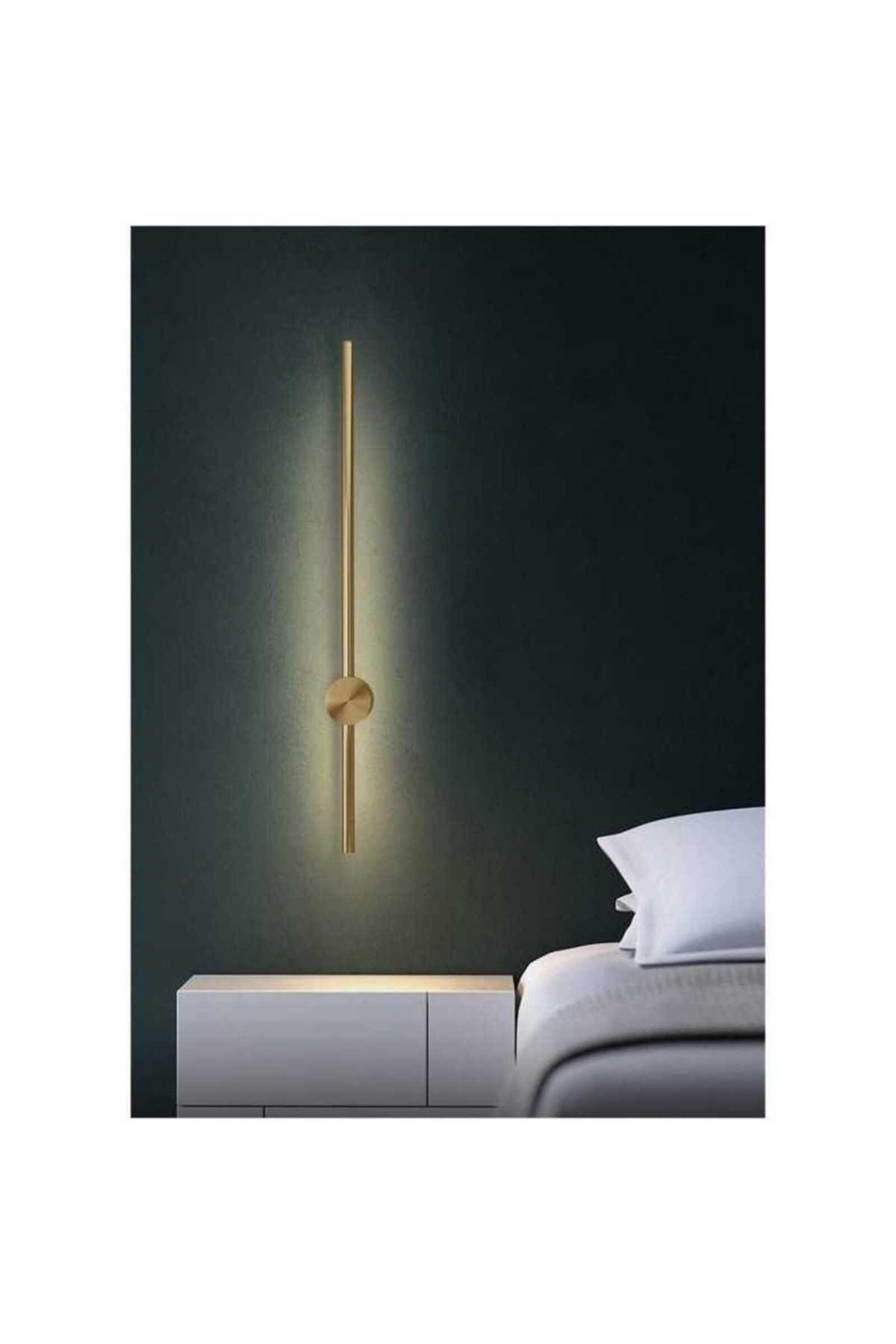 Aplică LED de perete, 60 cm, 22 W, 3 temperaturi de culoare, aurie