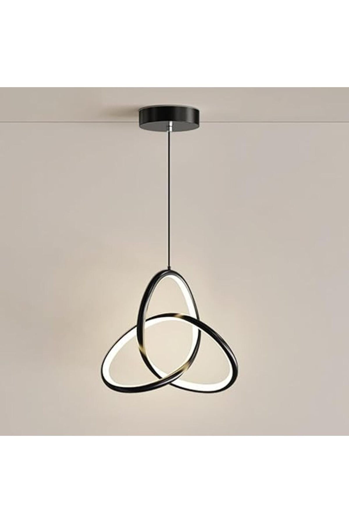Plafonieră LED circulară neagră, 20W, 3 temperaturi de culoare, IP20