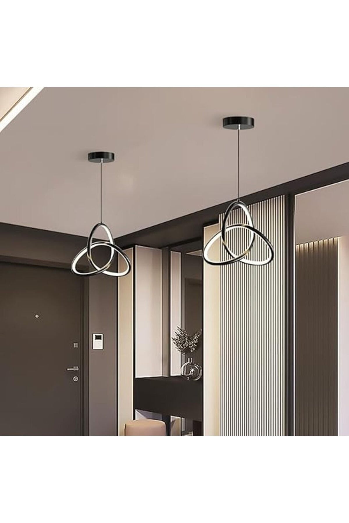 Plafonieră LED circulară neagră, 20W, 3 temperaturi de culoare, IP20