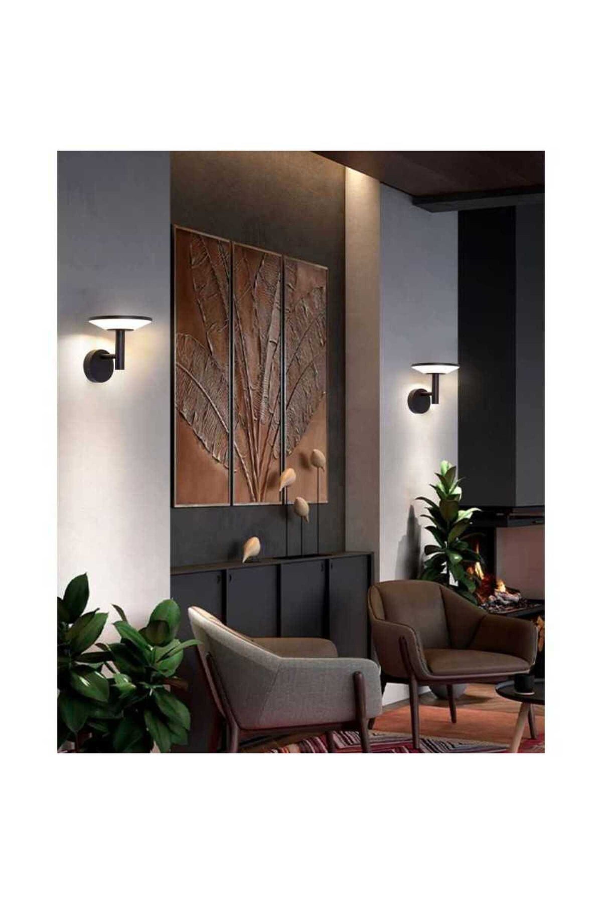 Aplică LED de exterior, 18 W, 1800 lm, IP65, neagră, lumină caldă