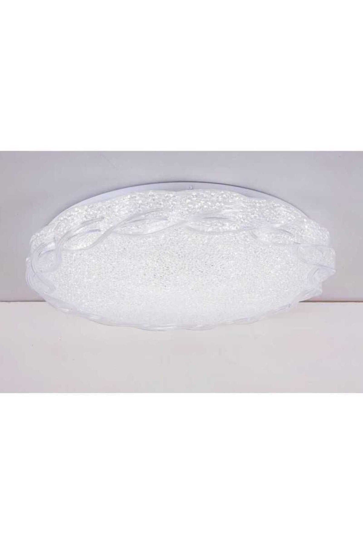 Plafonieră LED albă, Ø35 cm, cu telecomandă și 3 moduri de iluminare