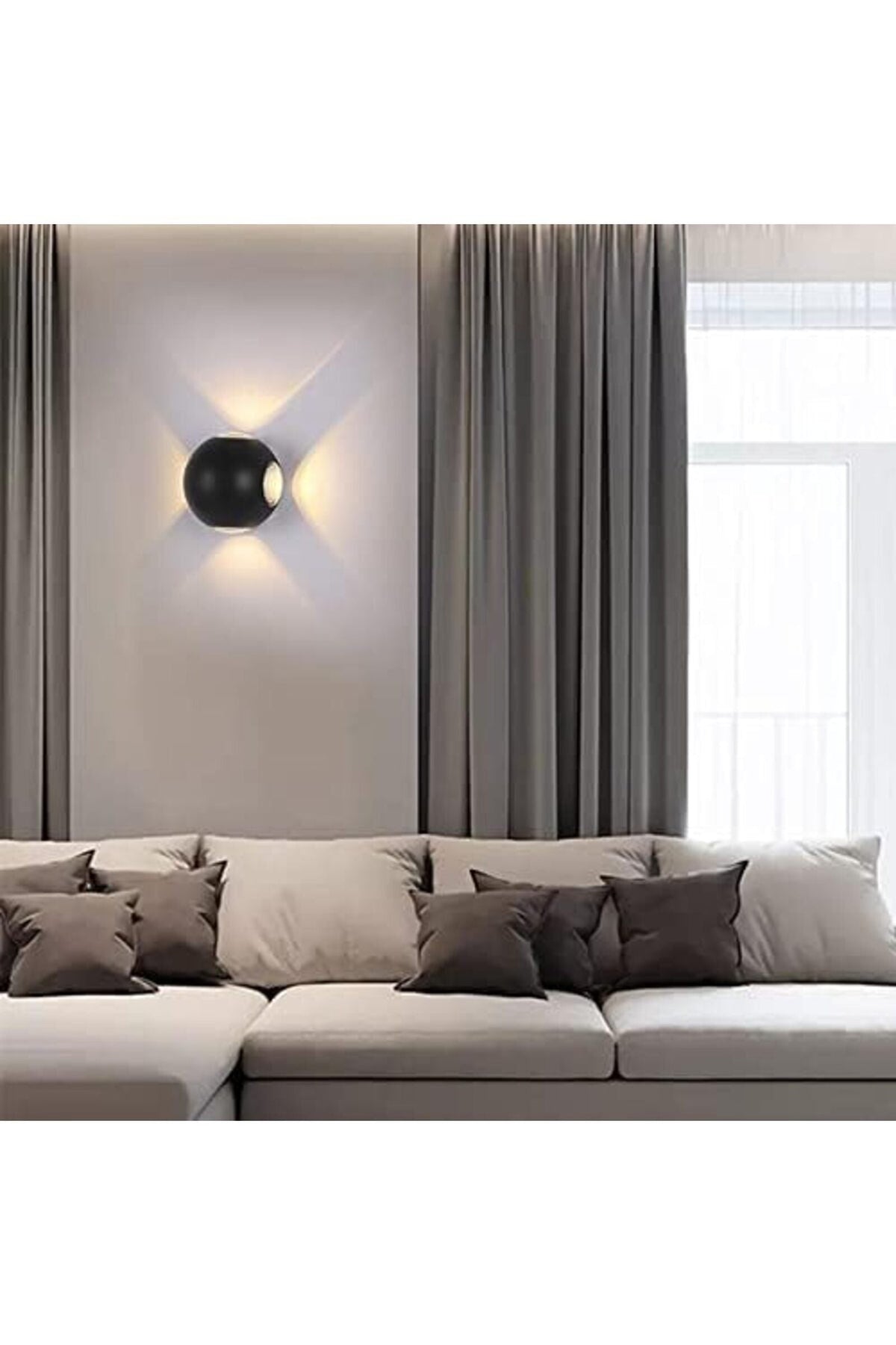 Aplică LED de exterior IP65, 12 W, 960 lm, lumină caldă, albă