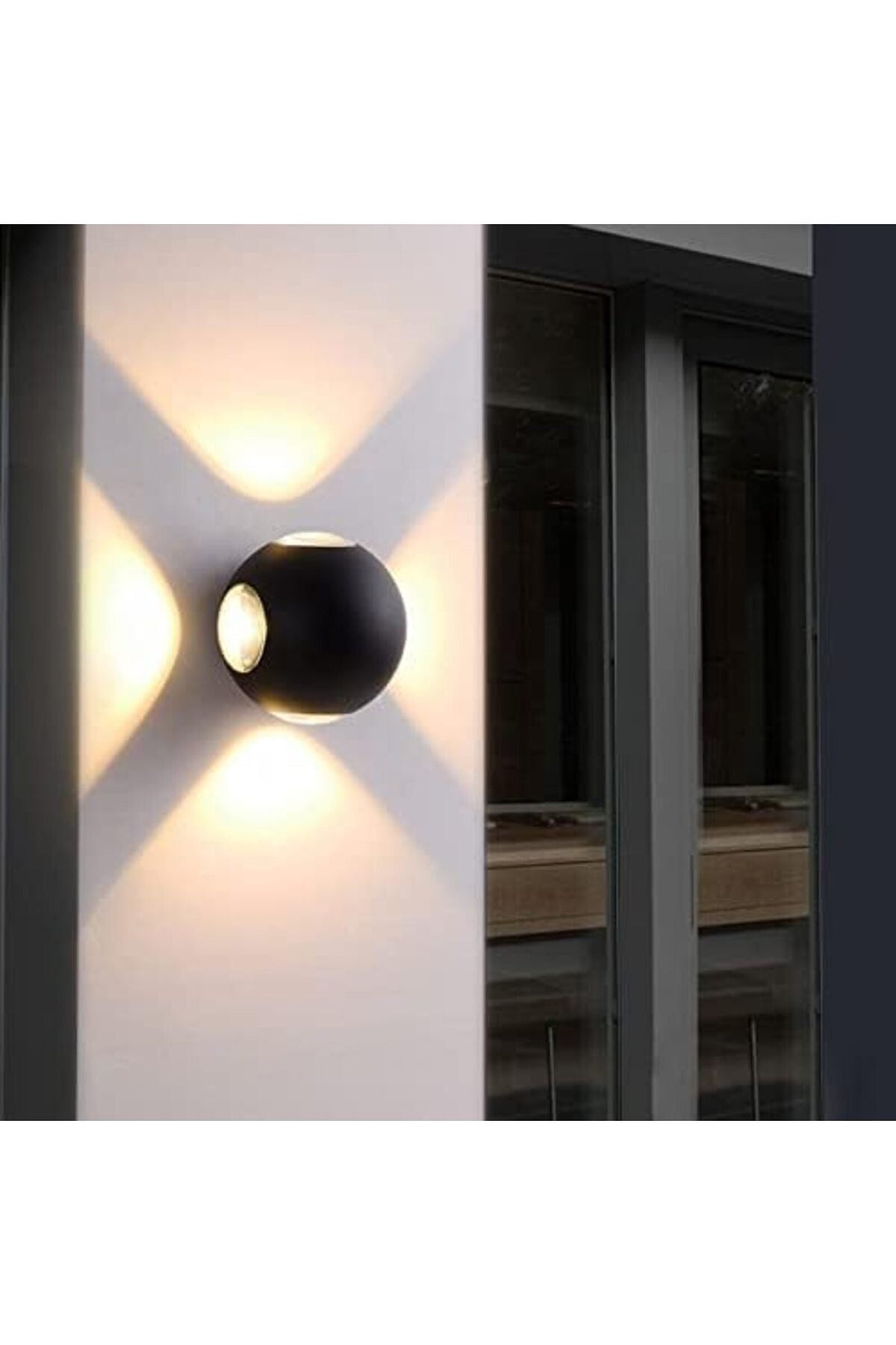 Aplică LED de exterior IP65, 12 W, 960 lm, lumină caldă, albă