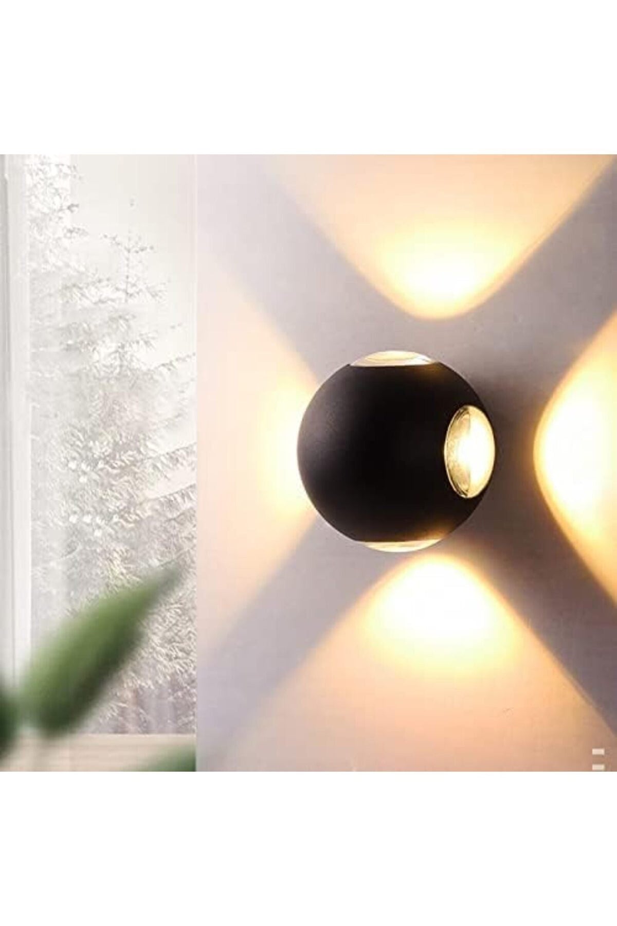 Aplică LED de exterior IP65, 12 W, 960 lm, lumină caldă, albă