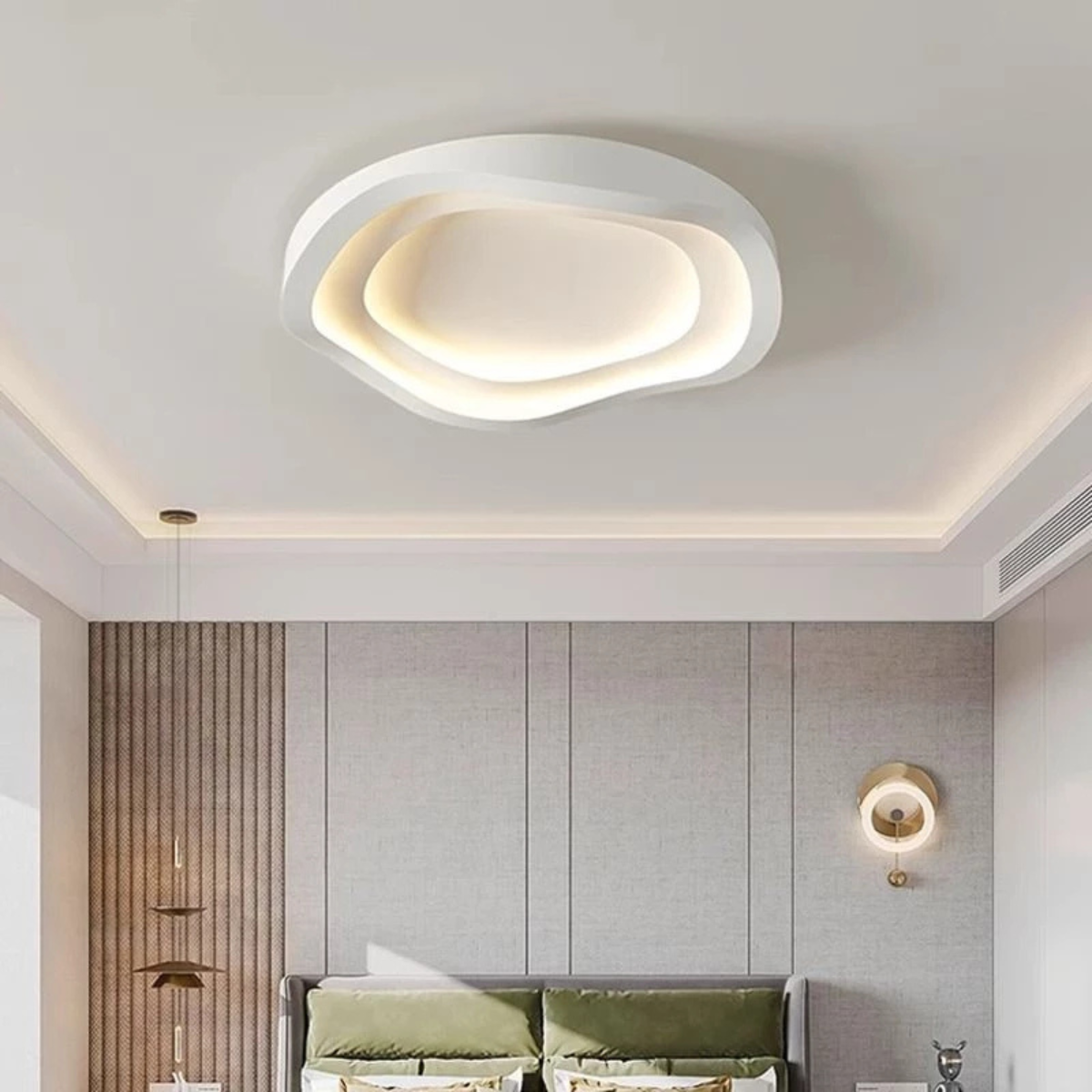 Plafonieră LED albă, 88 W, 5000 lm, 3000/4000/6500 K, Ø48 cm