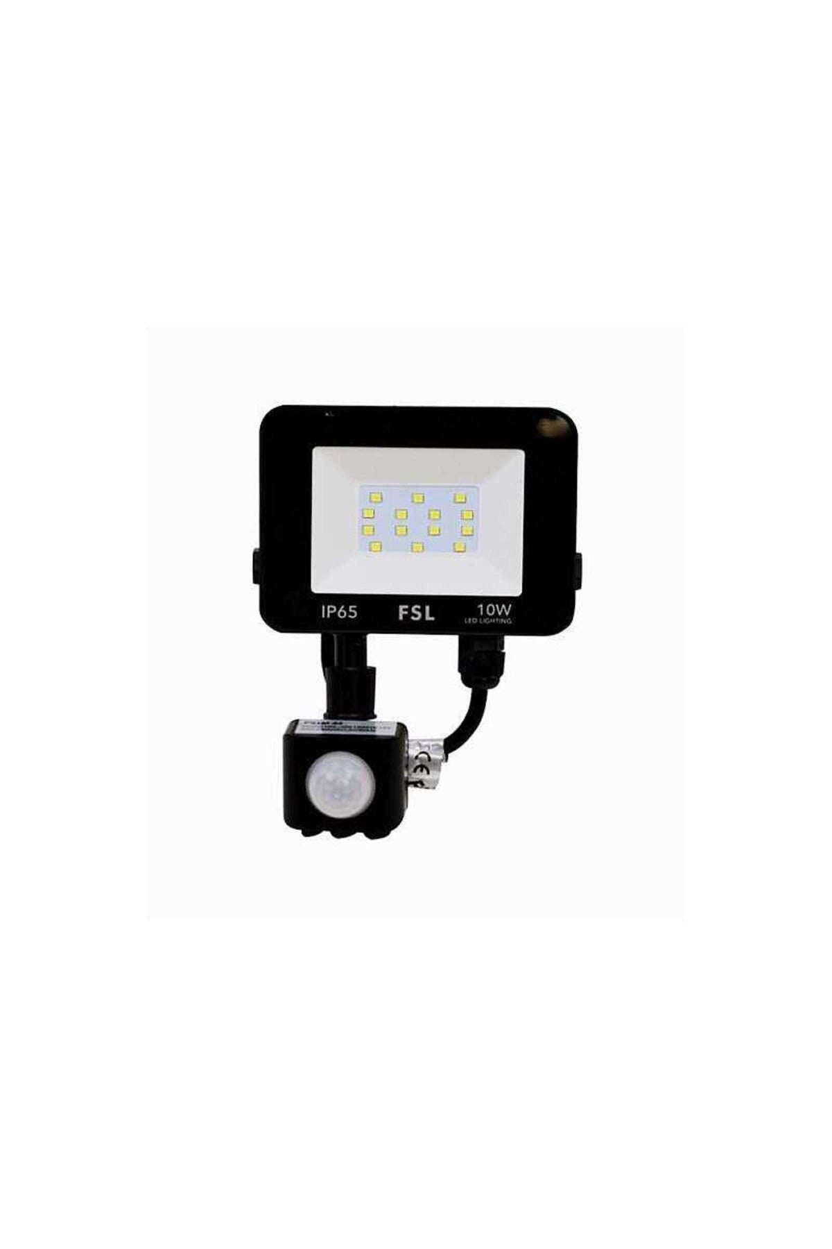 Proiector LED exterior 10 W cu senzor de mișcare, 800 lm, 6500 K