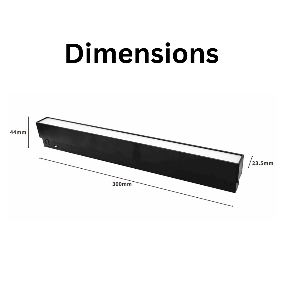 Proiector liniar LED magnetic 48V, 10W, 3CCT, dimabil, 1000 lm, 30 cm