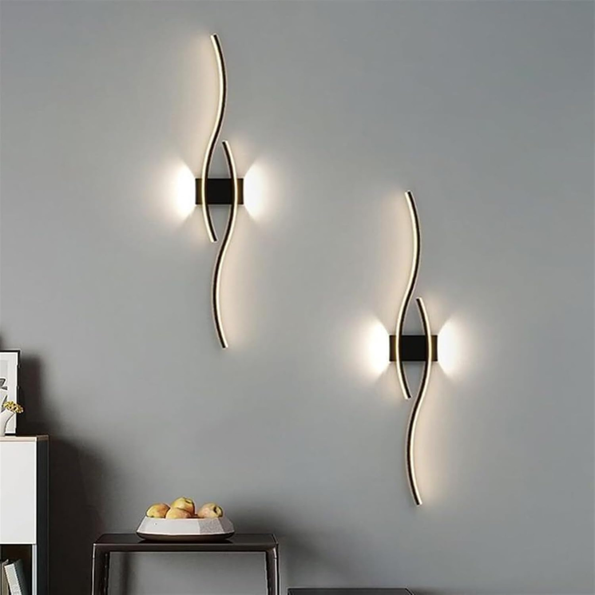 Aplică LED neagră, 80 cm, 32 W, 1600 lm, 3 temperaturi de culoare