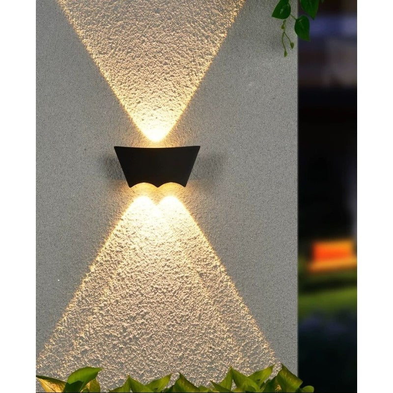 Aplică LED de exterior, IP65, 3 W, lumină caldă, neagra, 15,5 cm tall