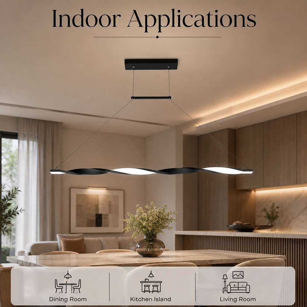 Plafonieră LED modernă, 100 cm, cu telecomandă, 3000 lm
