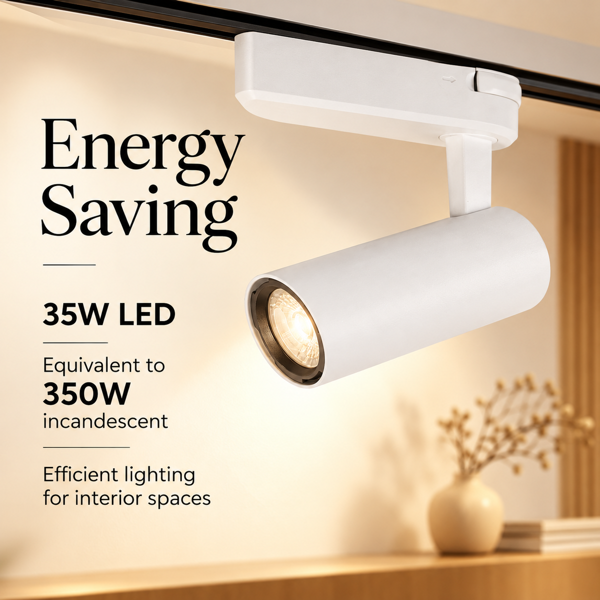 Proiector LED 35 W, lumină albă rece 6500 K, carcasă albă
