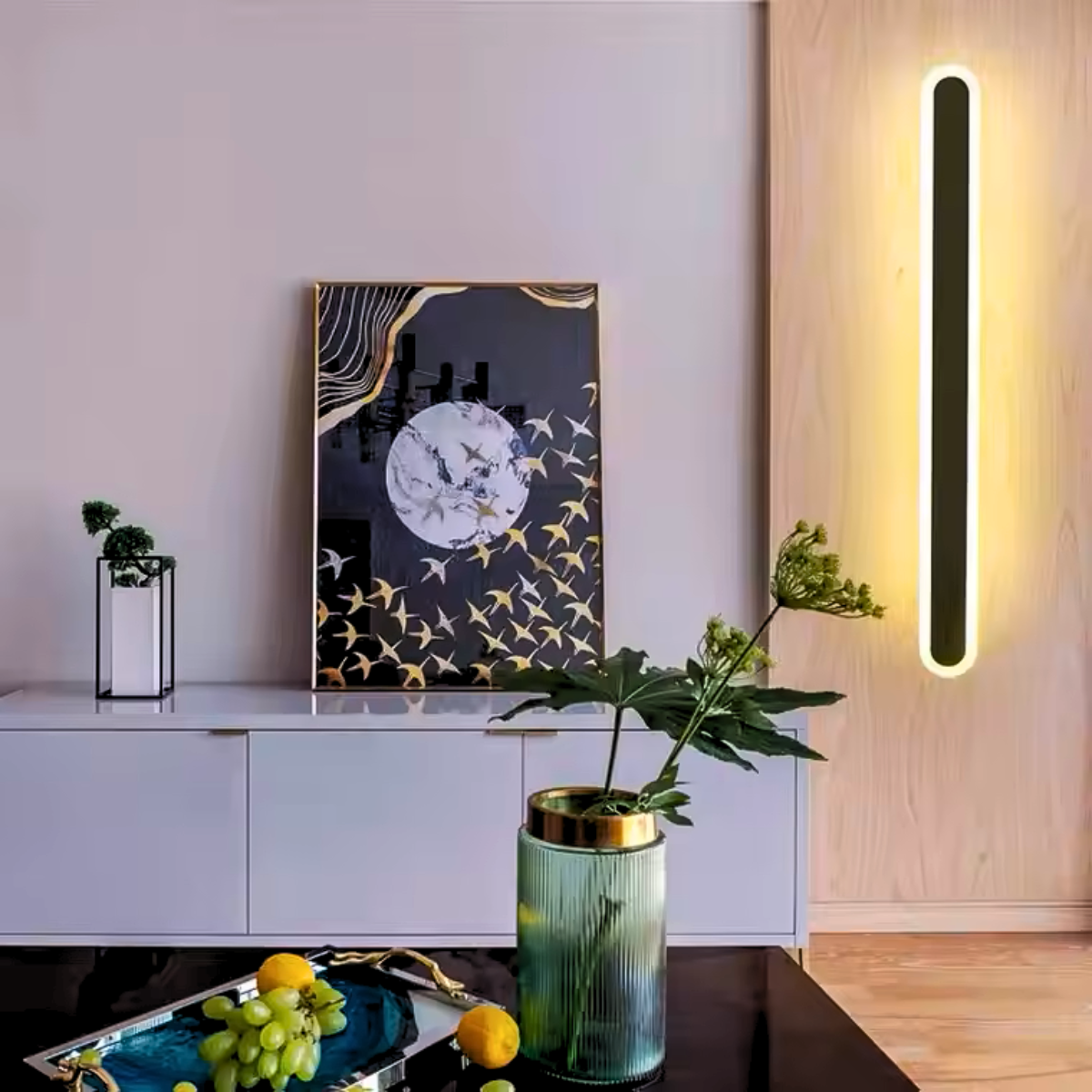 Plafonieră LED tip bară, 40 cm, 30 W, 3750 lm, difuzor acrilic