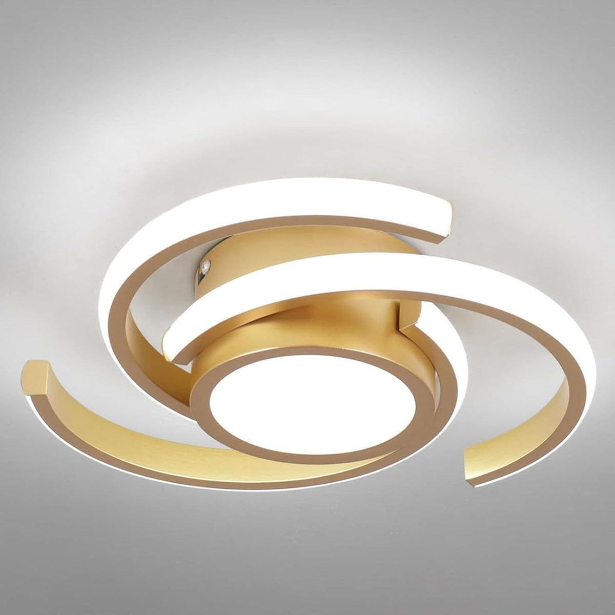 Plafonieră LED cu design curbat, 20 W, 6500 K, 24 cm, nedimabilă