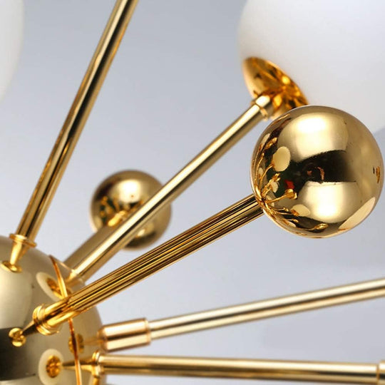 Candelabru MAT Neuron auriu, pentru becuri G9/E27