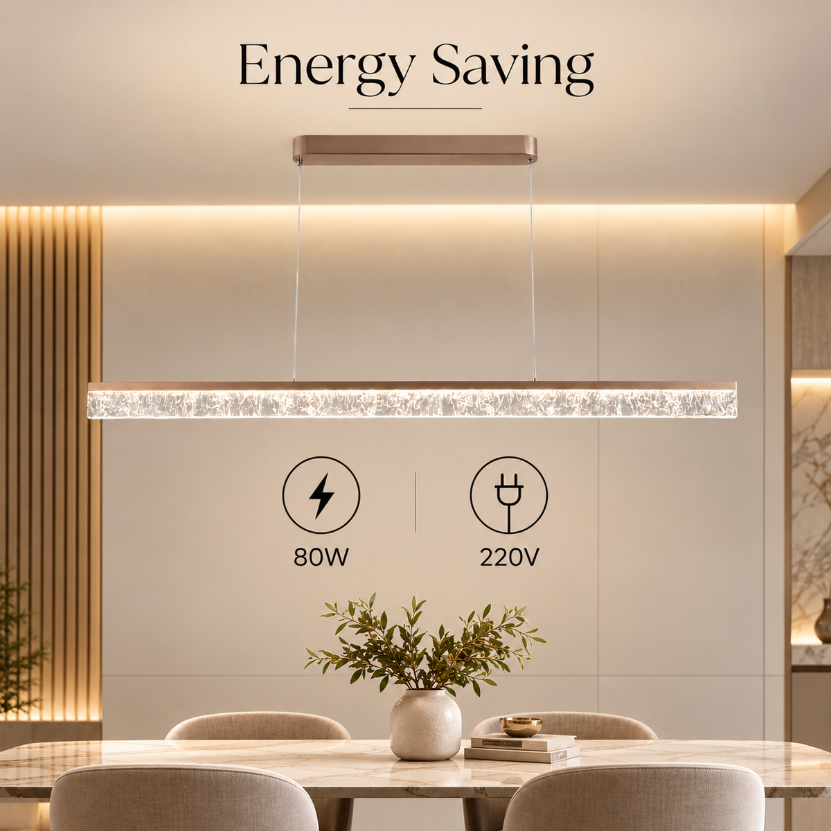 Candelabru LED 80 W, Wi-Fi 2,4 GHz, telecomandă, lumină reglabilă