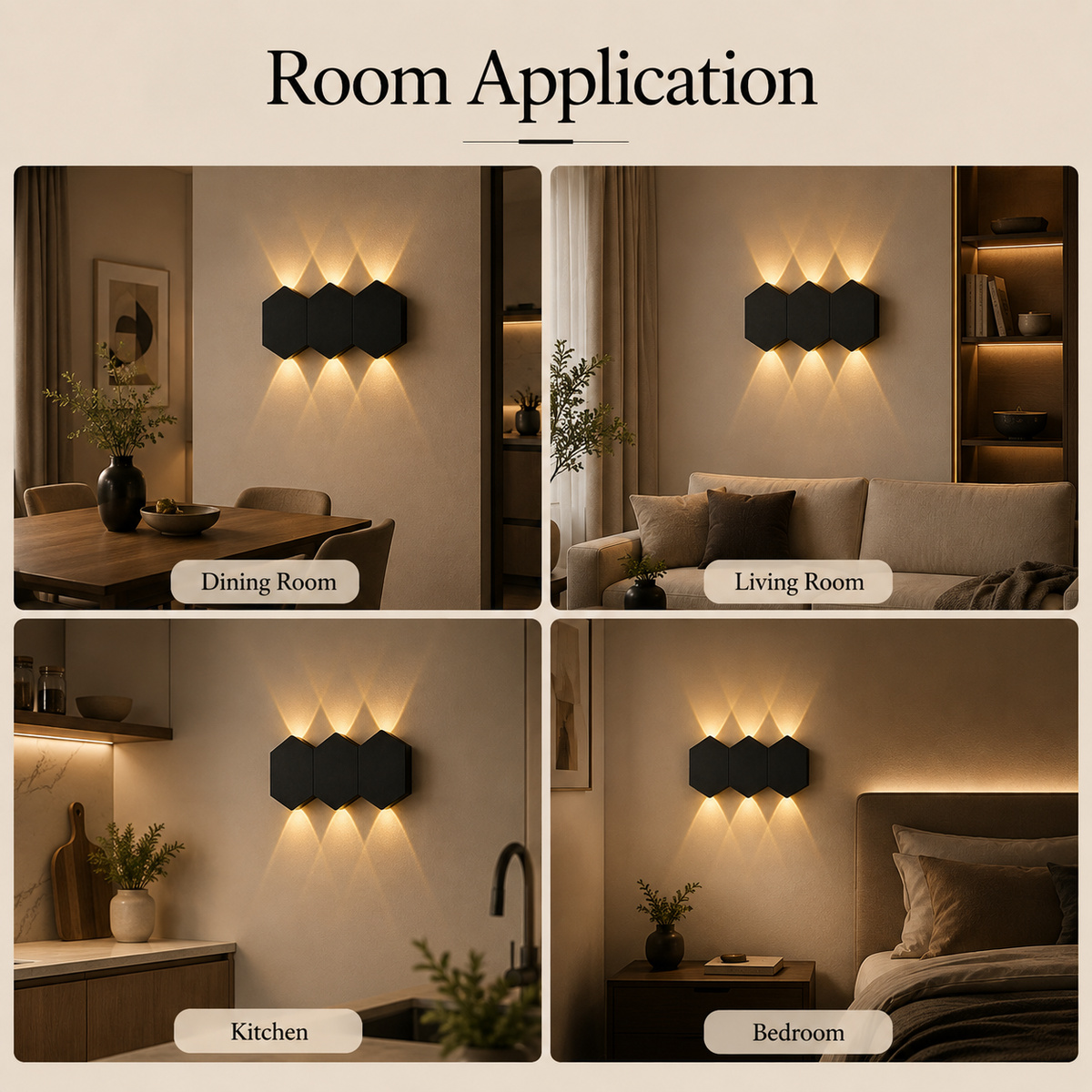 Aplică LED de exterior neagră, 6 W, 750 lm, IP65, 3 culori de lumină