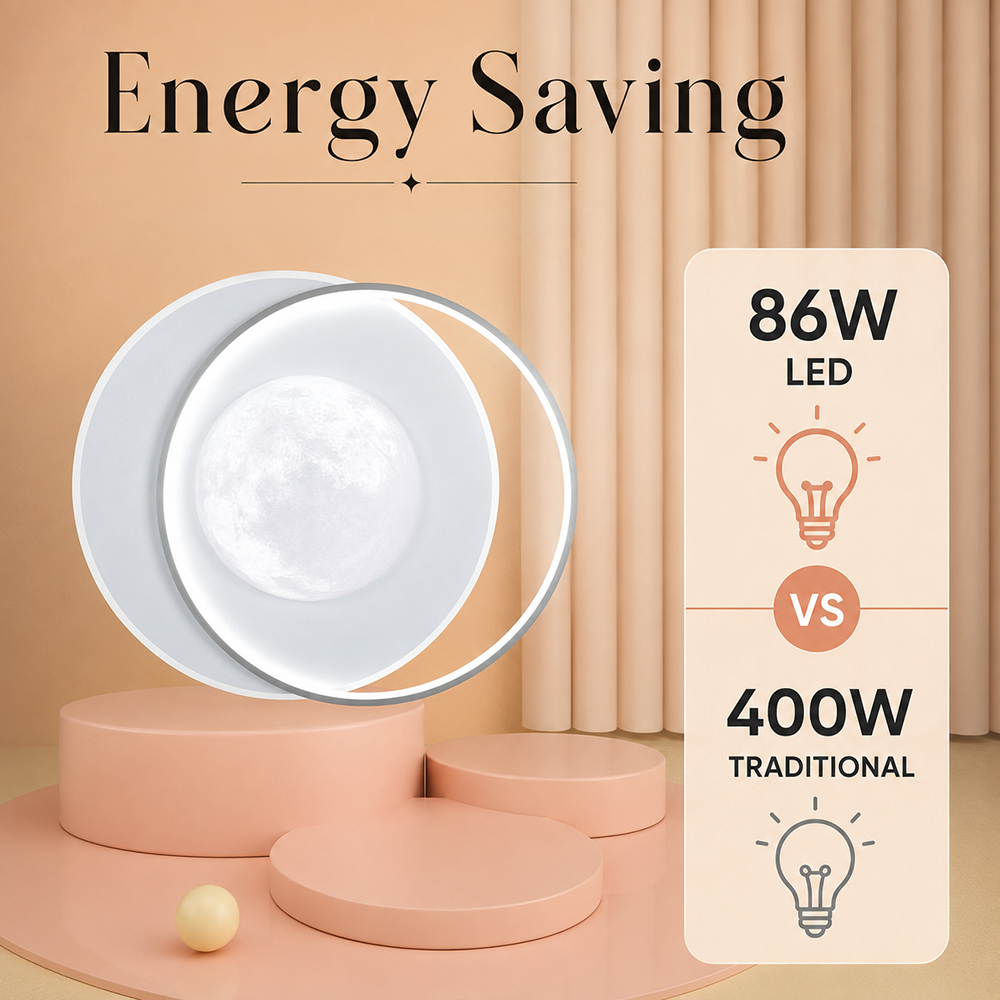 Plafonieră LED 86 W, dimabilă, Wi-Fi, 3 culori, telecomandă, 30 cm