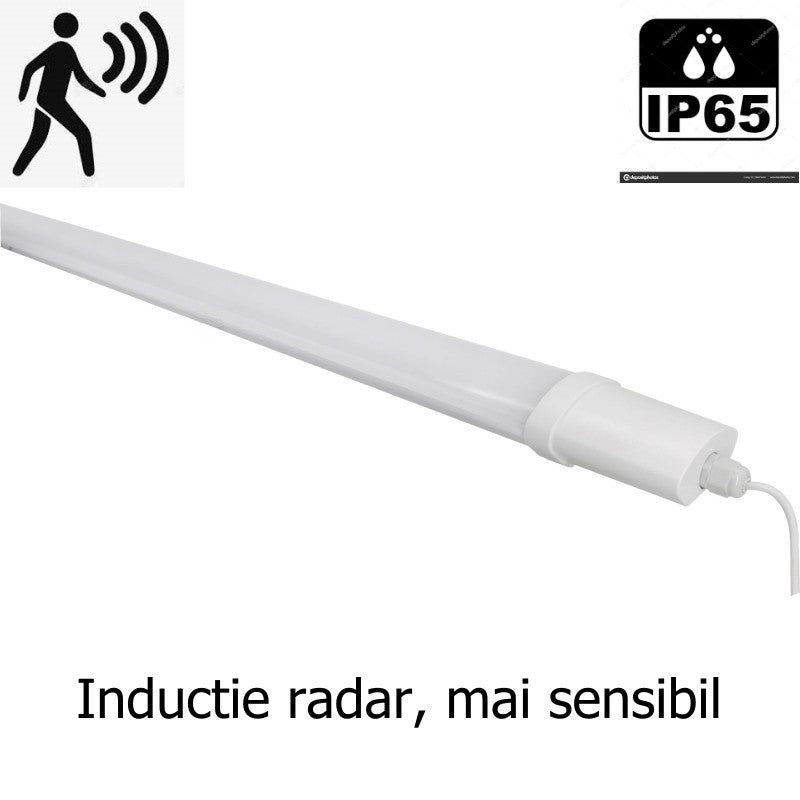 Tub LED 18 W, 60 cm, IP65, 6500 K, rezistent la apă