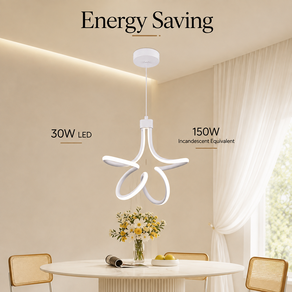 Plafonieră LED albă, 30 W, 1500 lm, 3 tonuri de lumină, Ø22 x 50 cm