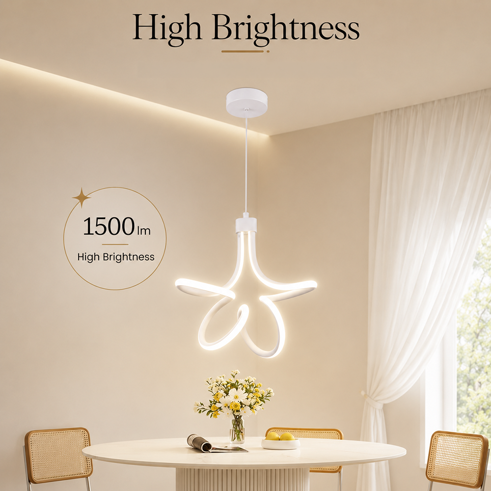 Plafonieră LED albă, 30 W, 1500 lm, 3 tonuri de lumină, Ø22 x 50 cm