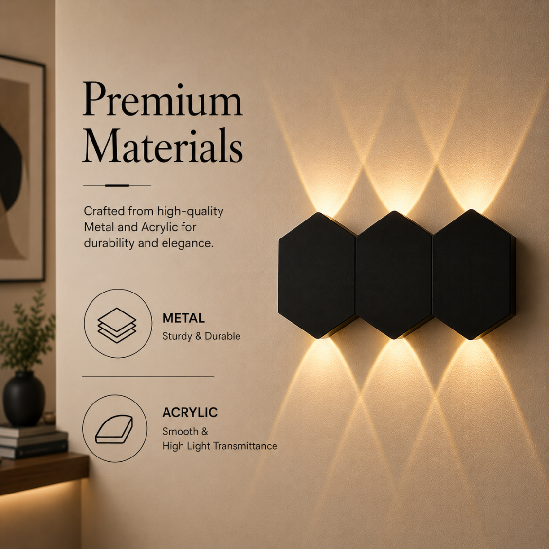 Aplică LED de exterior neagră, 6 W, 750 lm, IP65, 3 culori de lumină