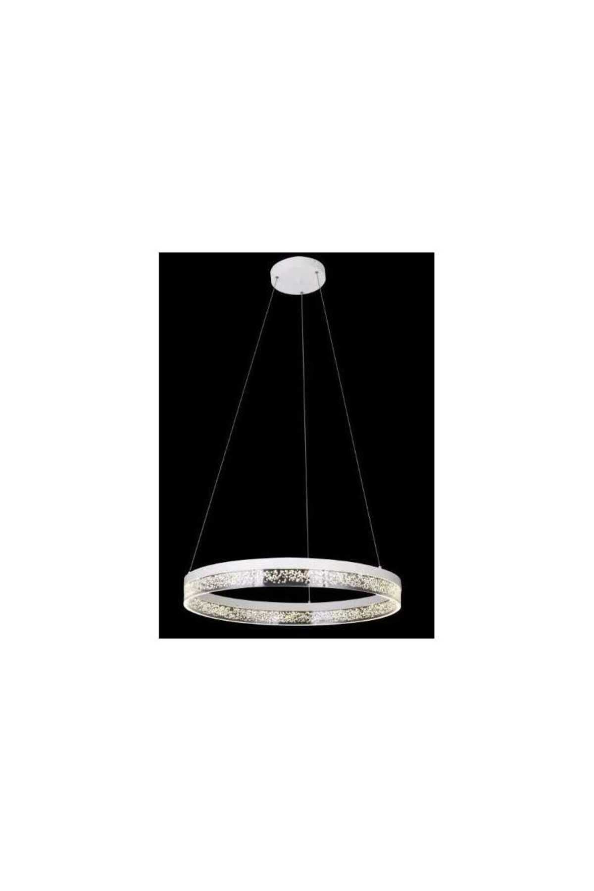 Lustră LED tip inel cu bule, 44 W, WiFi, dimabilă, 3 culori