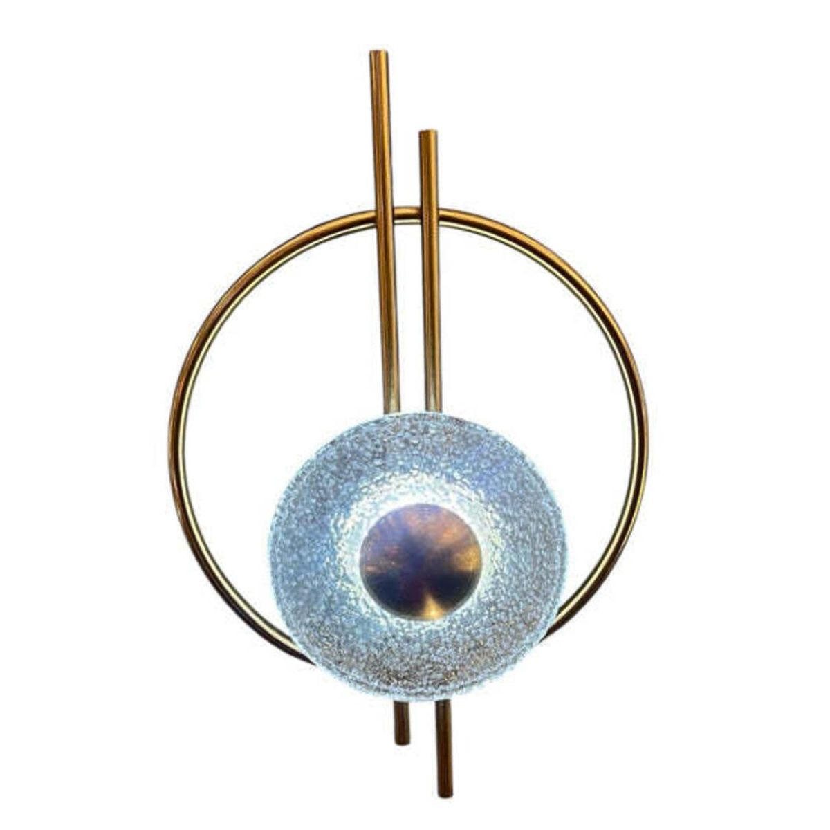 Aplică LED modernă de perete Aurora, 1 sursă, acril, aurie