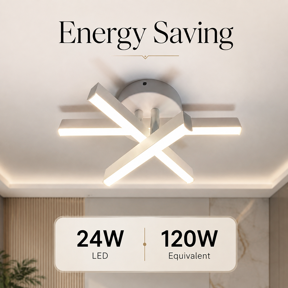 Plafonieră LED albă, 24 W, 3 culori de lumină, Ø25 cm