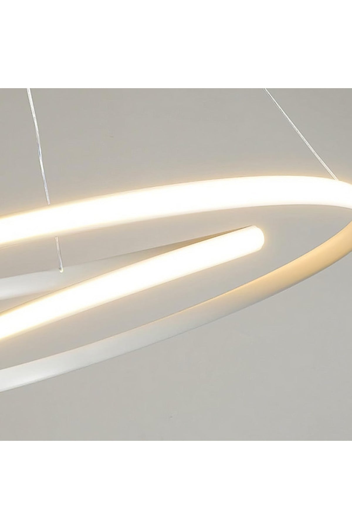 Lustră LED suspendată albă, 120 W, dimabilă, cu telecomandă