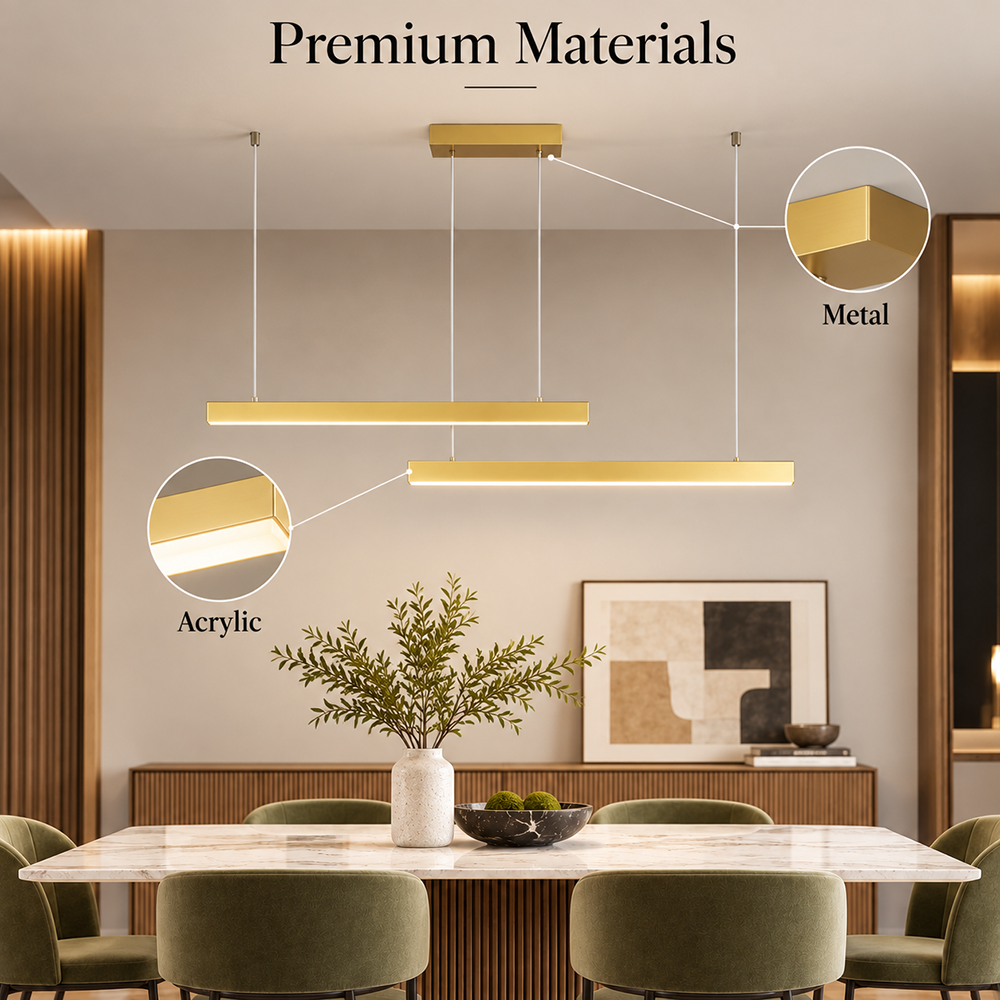 Candelabru LED modern 150 × 100 cm, cu telecomandă și 3 tonuri de lumină