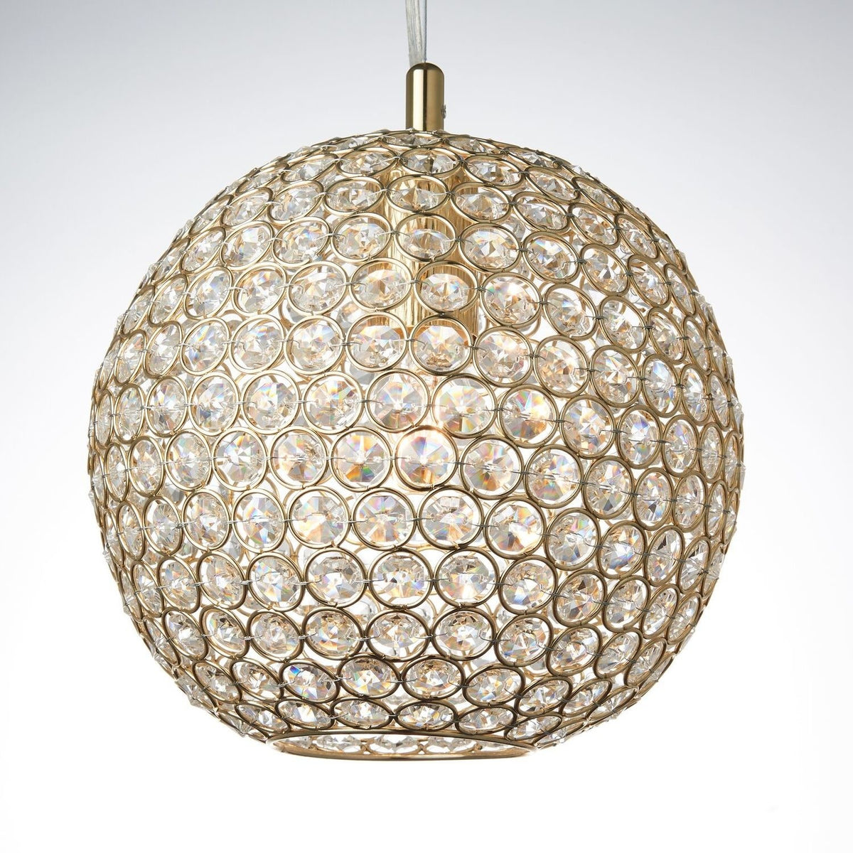 Crystal LED Chandelier 15W 3PCS Globe D16cm 50 x 15 x 80 cm