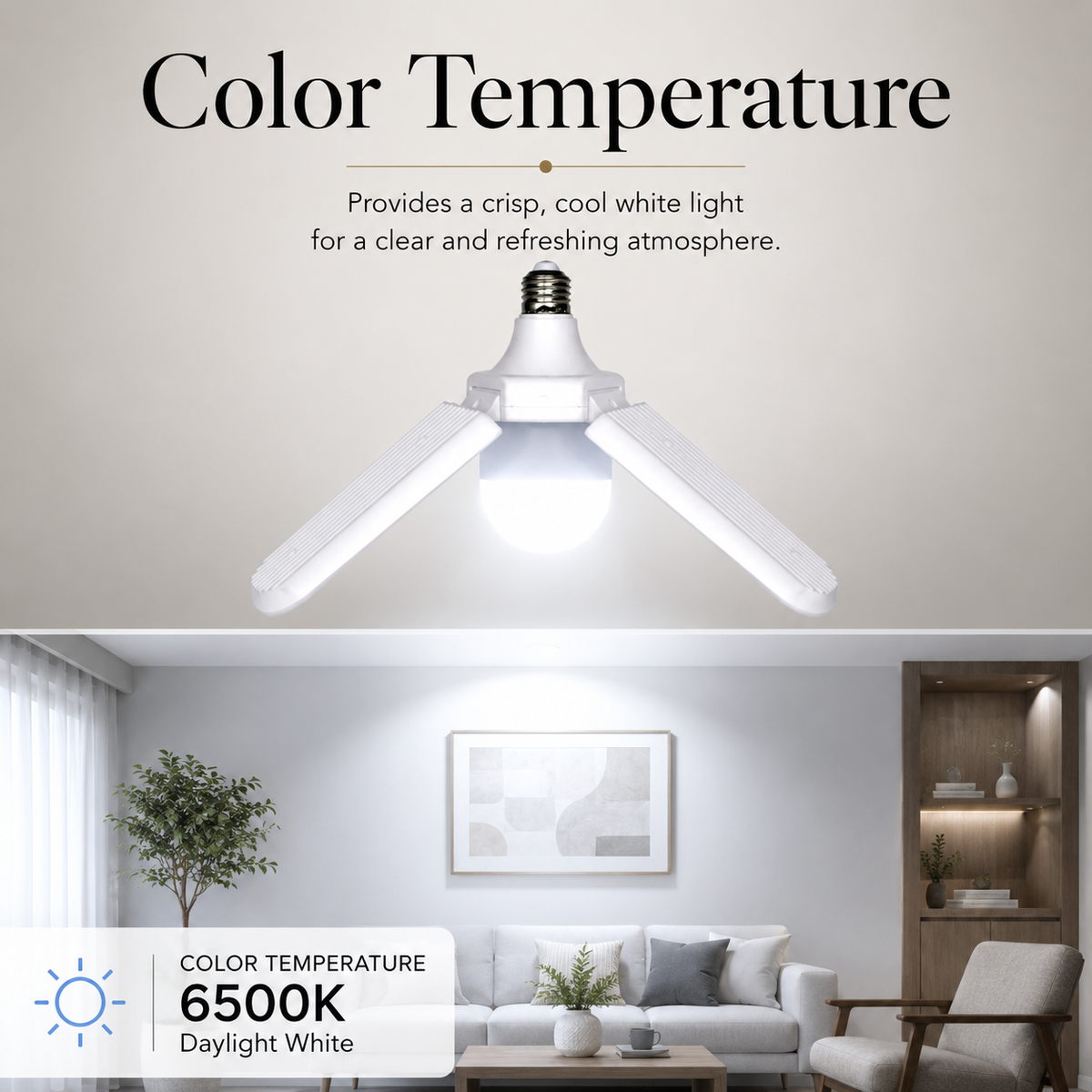 Bec LED E27, 30 W, lumină albă rece 6500 K, 220 V
