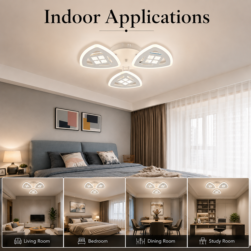 Plafonieră LED 74 W, dimabilă, Wi-Fi, telecomandă, 3 culori de lumină