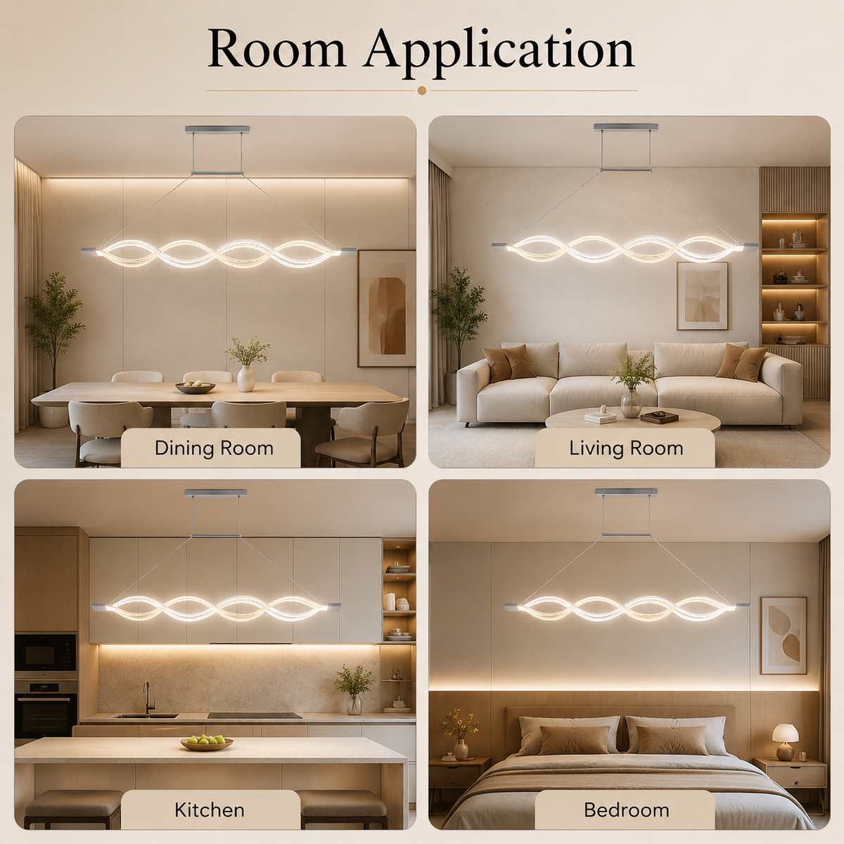 Plafonieră LED albă dimabilă Wi-Fi cu telecomandă, 152 W, 7500 lm