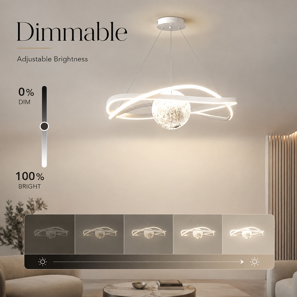 Candelabru LED alb dimabil, cu telecomandă și nuanță reglabilă, 50 cm
