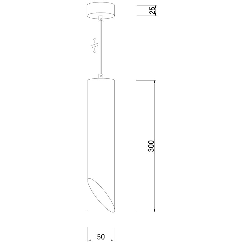 Pendul LED negru, 12 W, 1000 lm, lumină neutră 4000 K