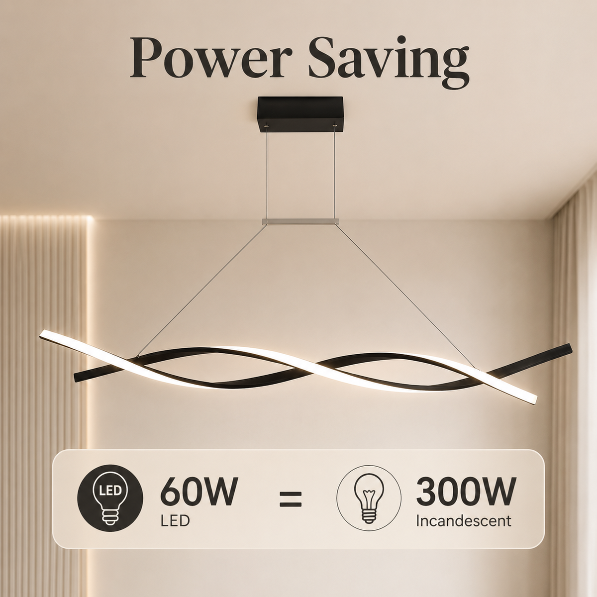 Plafonieră LED dimabilă 60 W, 60 cm, Wi-Fi și telecomandă