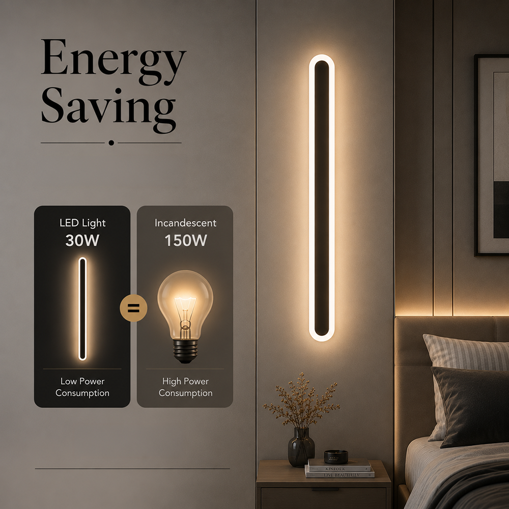 Plafonieră LED tip bară, 40 cm, 30 W, 3750 lm, difuzor acrilic