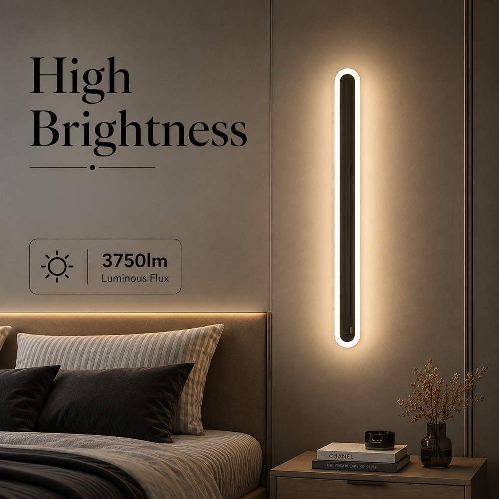 Plafonieră LED tip bară, 40 cm, 30 W, 3750 lm, difuzor acrilic