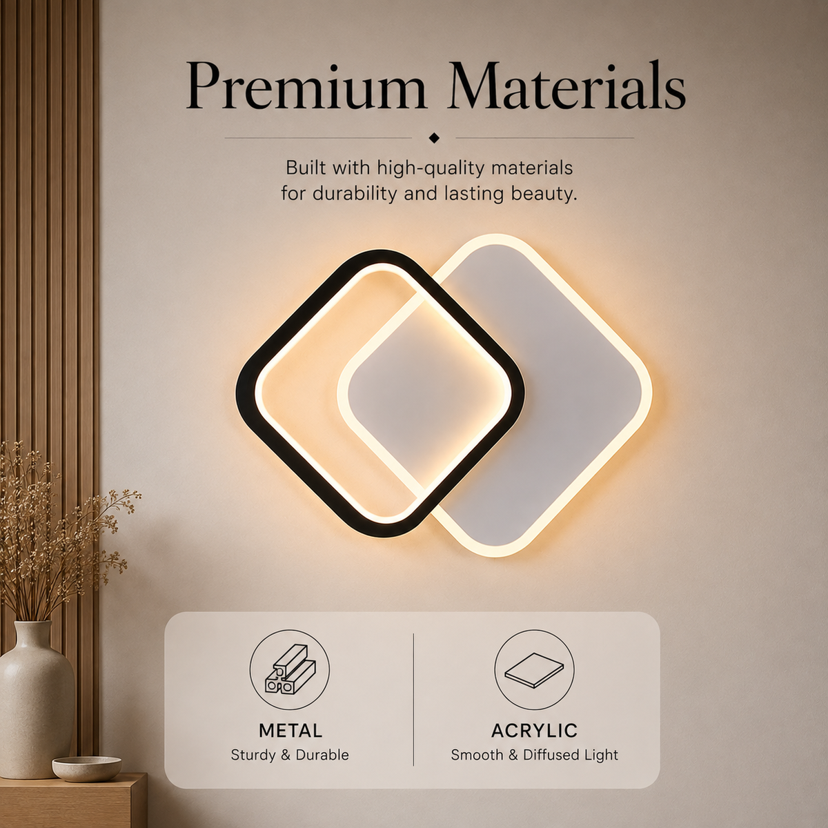 Aplică LED de perete neagră, 12 W, 600 lm, 3 culori, 24 cm