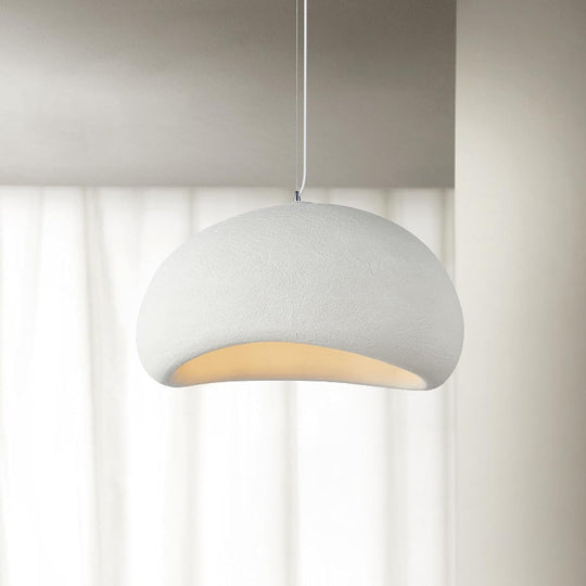 Lampă suspendată rotundă albă, 30 cm, E27, IP20