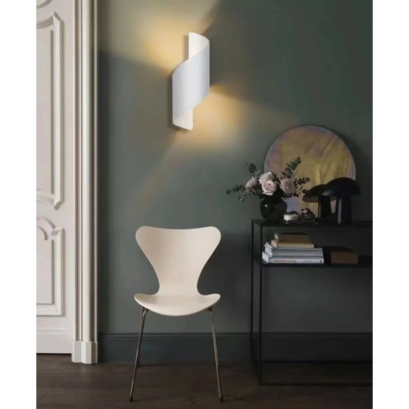 Aplică LED de exterior, 10 W, 3000 K, aluminiu și acril, albă