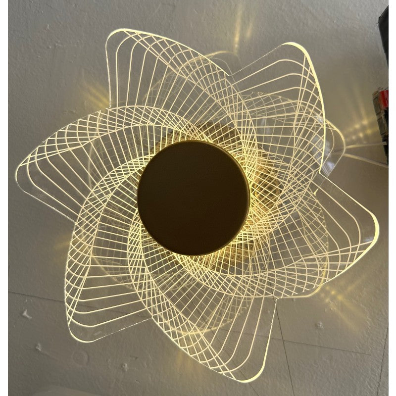 Aplică LED de perete 5 W, floare 3D, 150 lm, 6500 K, Ø15 cm
